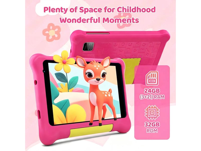  Tablette tactile enfants 7 pouces android 15 wifi 6 bluetooth 5.4 avec controle parental  - Conforama D