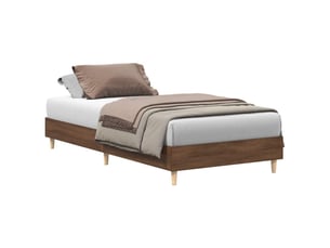Lit simple 100x200 cm    coloris marron
