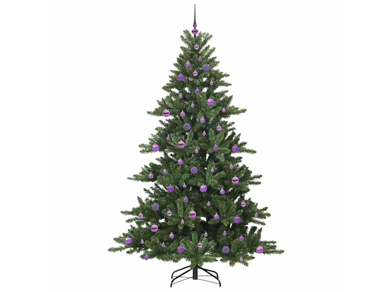 Sapin de noël - arbre de noël artificiel à branches articulées vert 210 cm - Conforama D