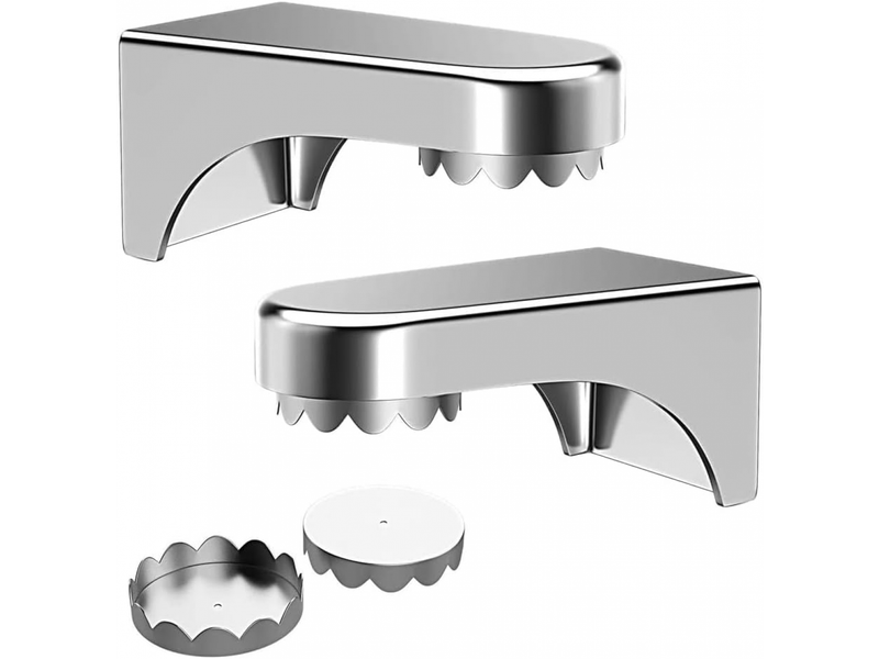  Lot de 2 pièces (argent) porte savon aimanté mural pour salle de bain, magnetique sans perçage, pour miroirs, carrelages  - Conforama A