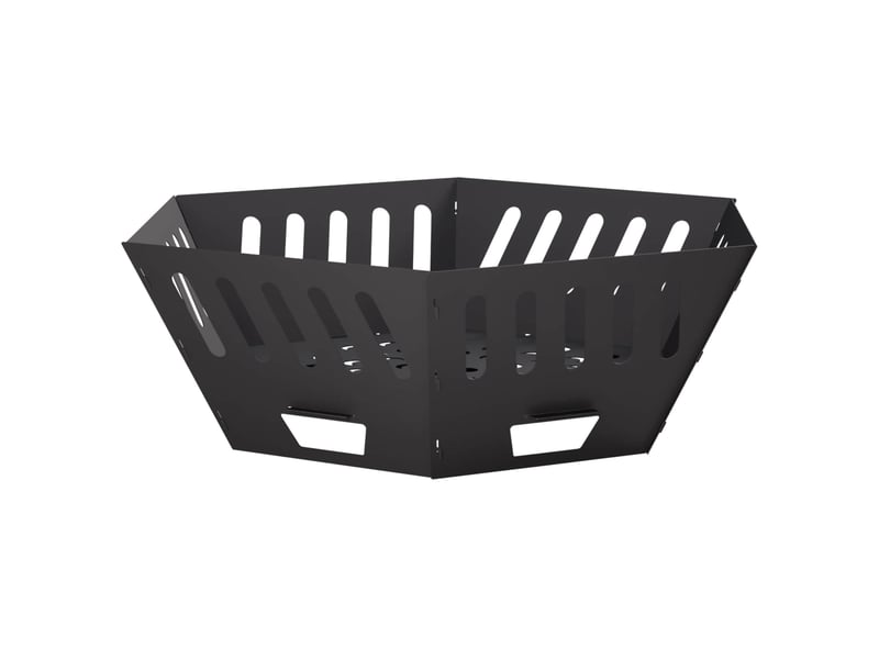  Brasero exterieur, foyer de cheminée noir 80x80x28 cm acier  - Conforama D