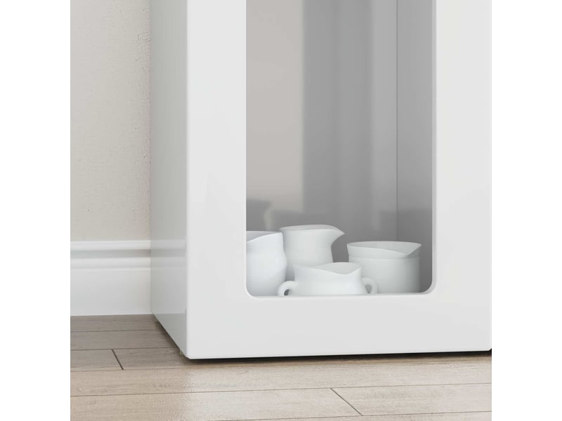  Buffet - bahut - meuble de rangement elst blanc brillant 59 x 35 x 100,5 cm bois d'ingénierie  - Conforama E