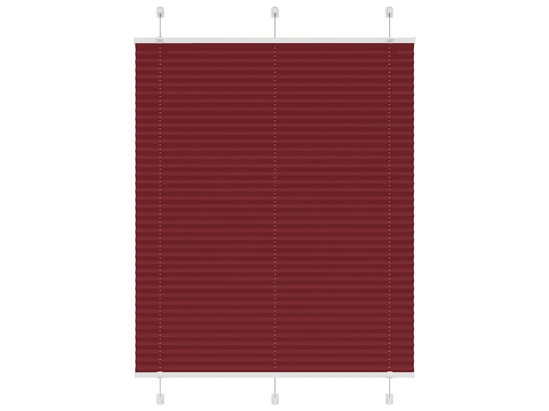 Store plissé, store de fenêtre rouge bordeaux 110x150 cm largeur du tissu 109,4cm cf47025 - Conforama B