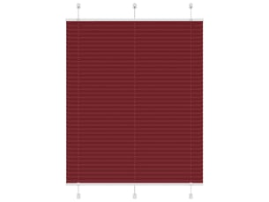 Store plissé, store de fenêtre rouge bordeaux 110x150 cm largeur du tissu 109,4cm cf47025
