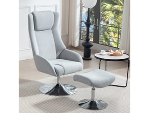 Fauteuil relax manuel  <strong>COVREO </strong> Tissu gris
