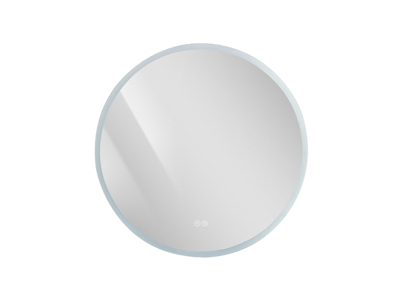  Miroir de salle de bains led rond 70 cm, lumière réglable 3 couleurs, ip44  - Conforama A