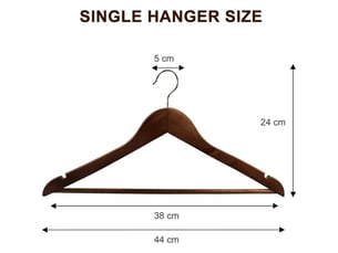 Lot de 10 cintres en bois massif avec rainures cintres vintage à barre rotation à 360° pour robe chemise soutien-gorge pantalon manteau