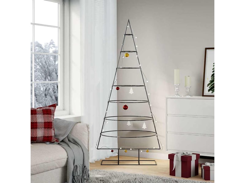  Sapin de noël - arbre de noël en métal pour décoration noir 180 cm  - Conforama B