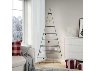 Sapin de noël - arbre de noël en métal pour décoration noir 180 cm