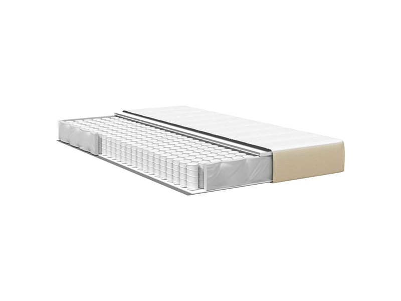 Lit double- lit adulte - matelas de lit avec matelas sauge 120 x 190 cm tissu - Conforama C