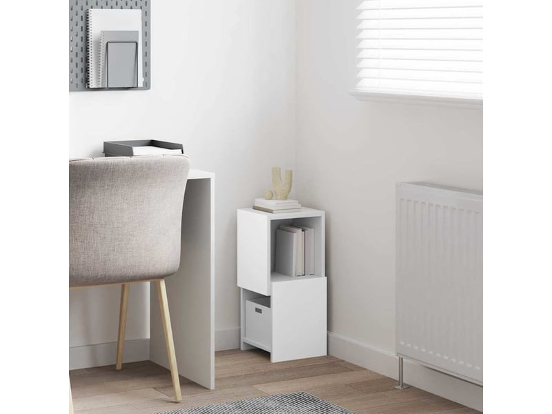  Meuble d'angle, meuble de rangement salon 25,5x25x55cm bois d'ingénierie  - Conforama D