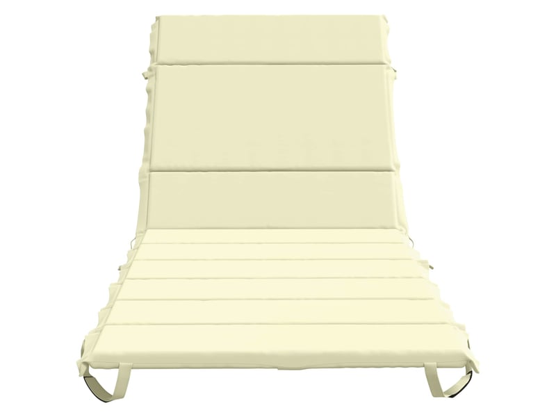  Coussin de transat, coussin pour bain de soleil gemert 100 % polyester crème 200 x 80 x 3 cm cf56146  - Conforama D