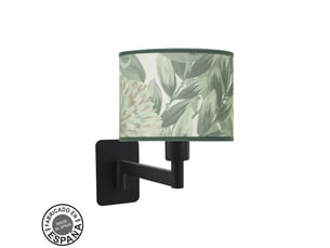 Applique murale fabrilamp moda noir vert 1 x e14 26x17x28 cm