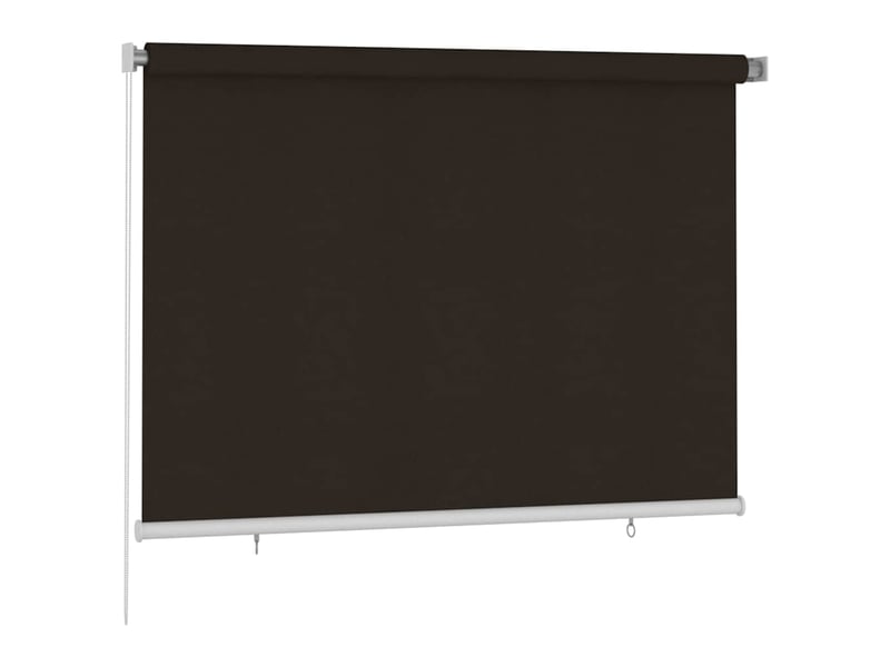  Store enrouleur, store roulant d'extérieur 205 (l) x 140 (h) cm marron hdpe cf47377  - Conforama A