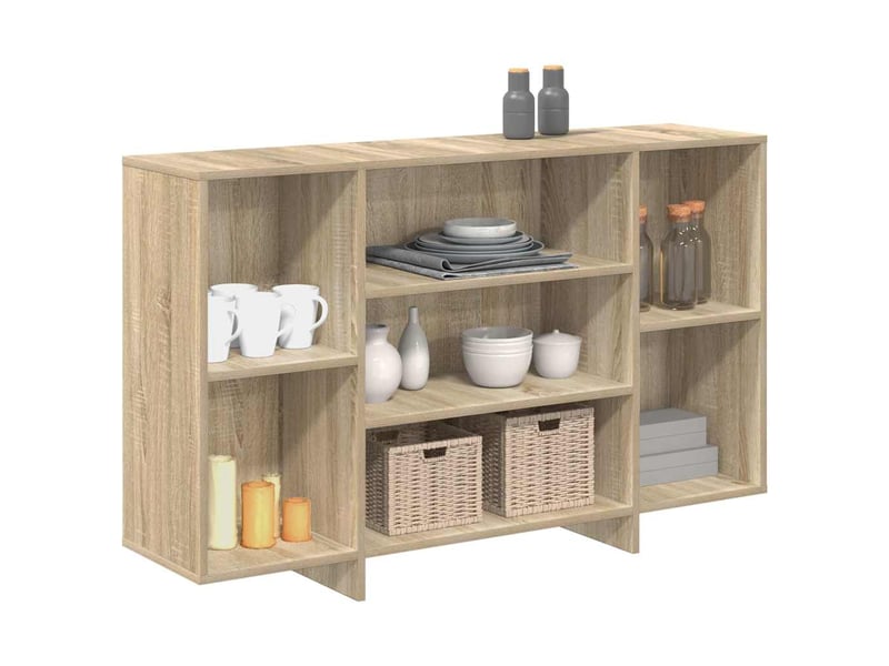  Buffet - bahut - meuble de rangement chêne sonoma 120x30x75 cm bois d'ingénierie  - Conforama D