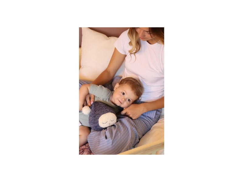  Peluche veilleuse gaby activée par pleurs avec 6 sons apaisants blanc bruit battement de coeur MOR3770040227107 - Conforama A