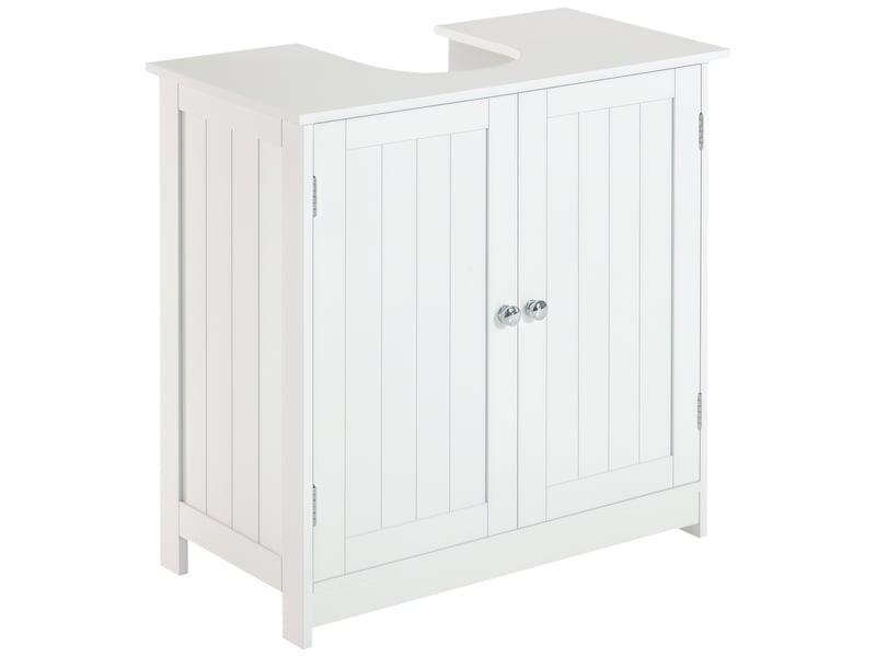  Meuble sous lavabo blanc avec découpe en u, 60 x 30 x 60 cm  - Conforama A