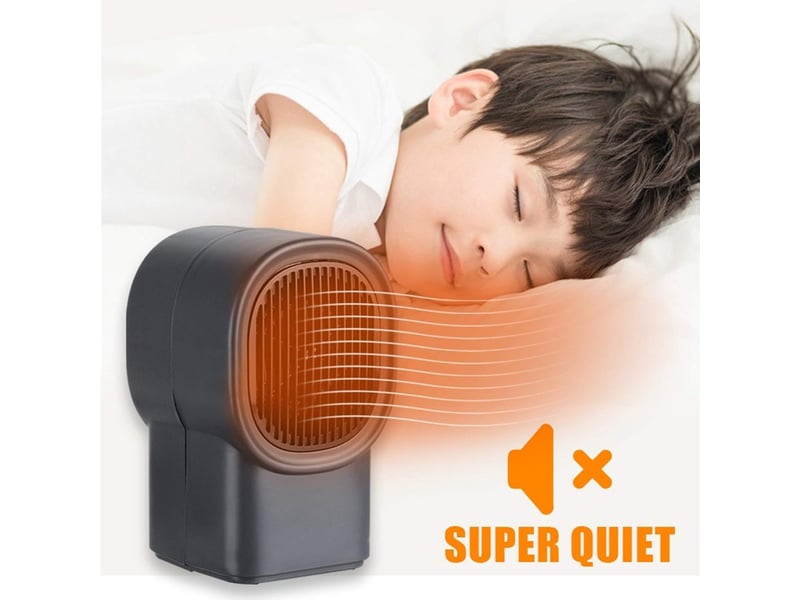  Chauffage électrique portable, mini ventilateur électrique portable, chauffage silencieux à économie d'énergie, blanc FC-QYH-03709QYH - Conforama D