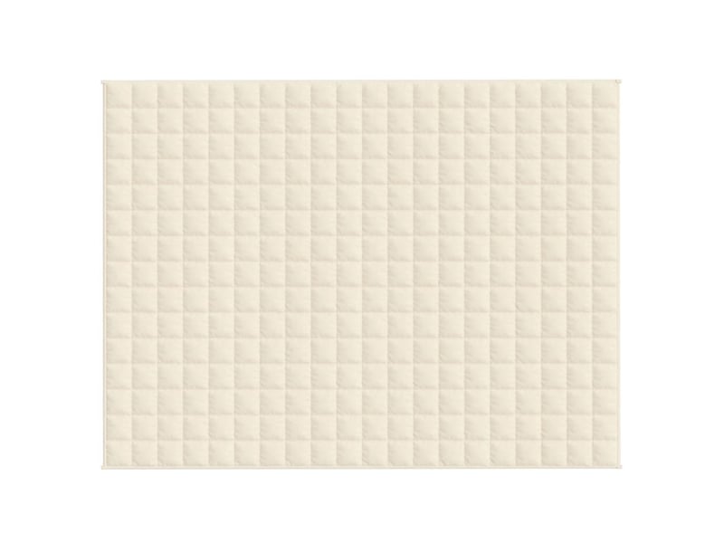  Couverture lestée adulte crème clair 150x200 cm 7 kg tissu shl81728  - Conforama C