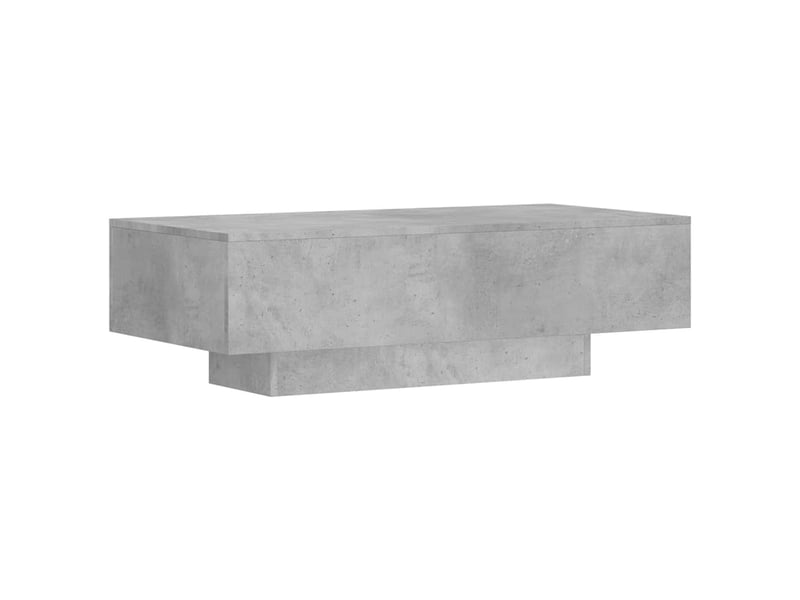  Table basse | table de salon gris béton 100x49,5x31 cm bois d'ingénierie  - Conforama A