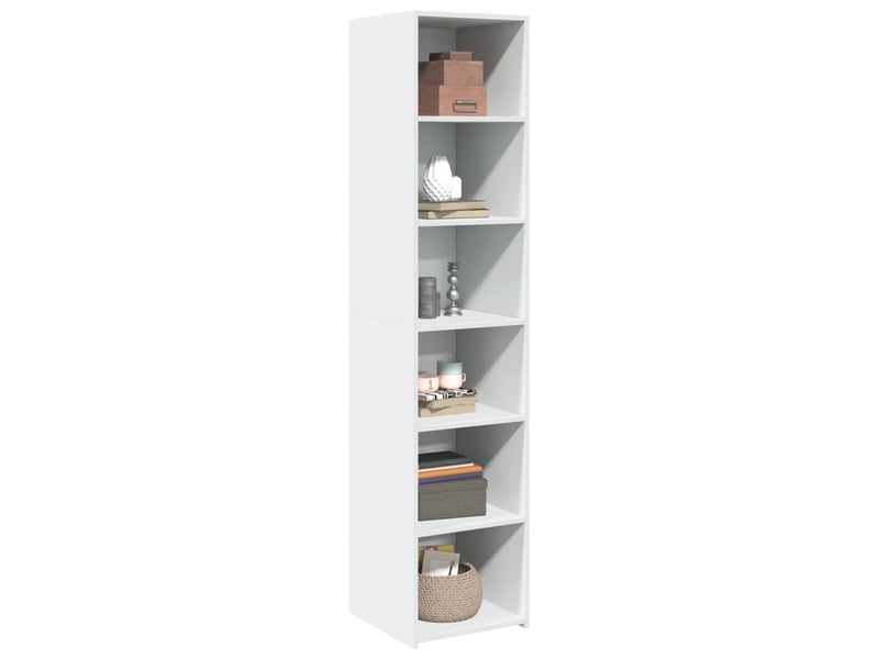  Buffet haut - bahut - meuble de rangement blanc 40x41x185 cm bois d'ingénierie  - Conforama C