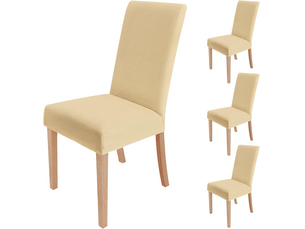 Lot de 4 housses de chaise, housses de chaise de salle à manger élastiques, style moderne, lavables, adaptées à la décoration, aux fêtes, aux ba, multicolore