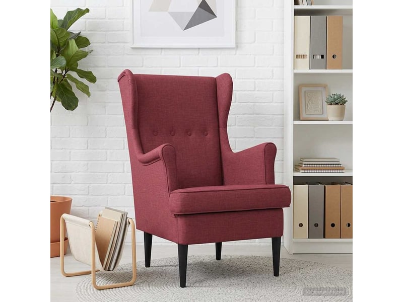  Vidaxl fauteuil bordeaux tissu  - Conforama B