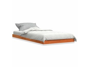 Lit simple 100x200 cm    coloris marron