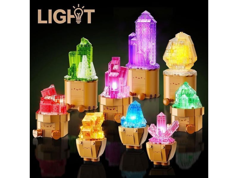  Kit construction led cubimana botanique crystal garden 1170 pieces 151498_AABPQ22811_6_DROPFR - Conforama E
