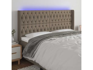Tete de lit A poser largeur 203 cm   taupe