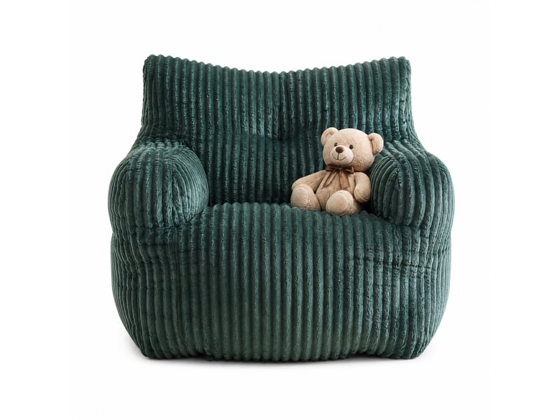  Fauteuil pouf 1 place en cordon vert 100x94x70 cm  - Conforama A