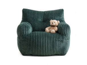 Fauteuil fixe <strong>MAISENTIEL</strong> <strong></strong> Velours côtelé vert