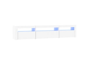 Meuble tv coloris blanc 195 cm <strong></strong>  <strong></strong>