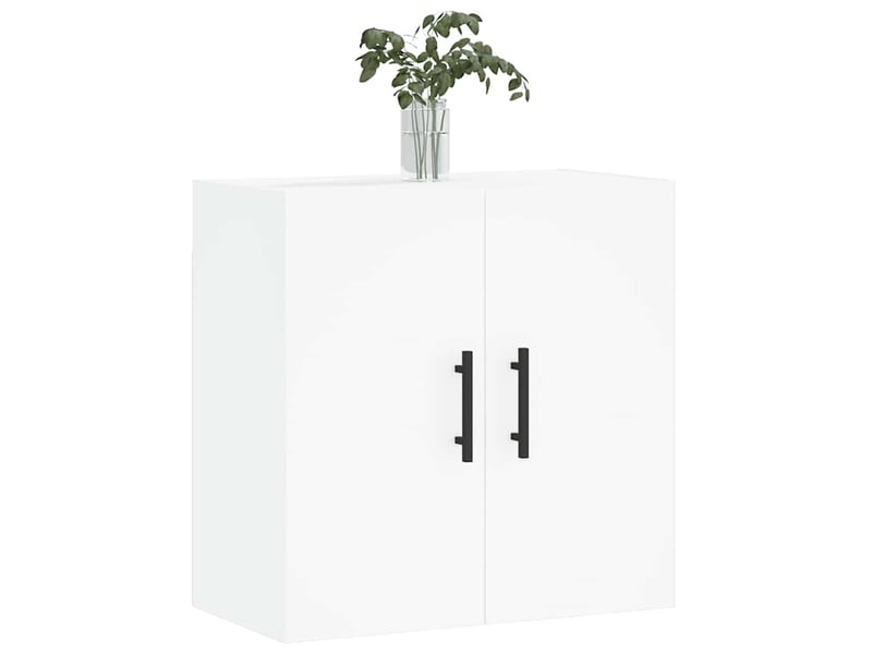  Armoire murale salon, meuble de rangement blanc 60x31x60 cm bois d'ingénierie  - Conforama C