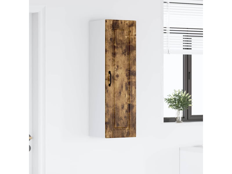 Meuble mural de cuisine, armoire de cuisine chêne fumé 30x31x100cm shl4870 - Conforama D