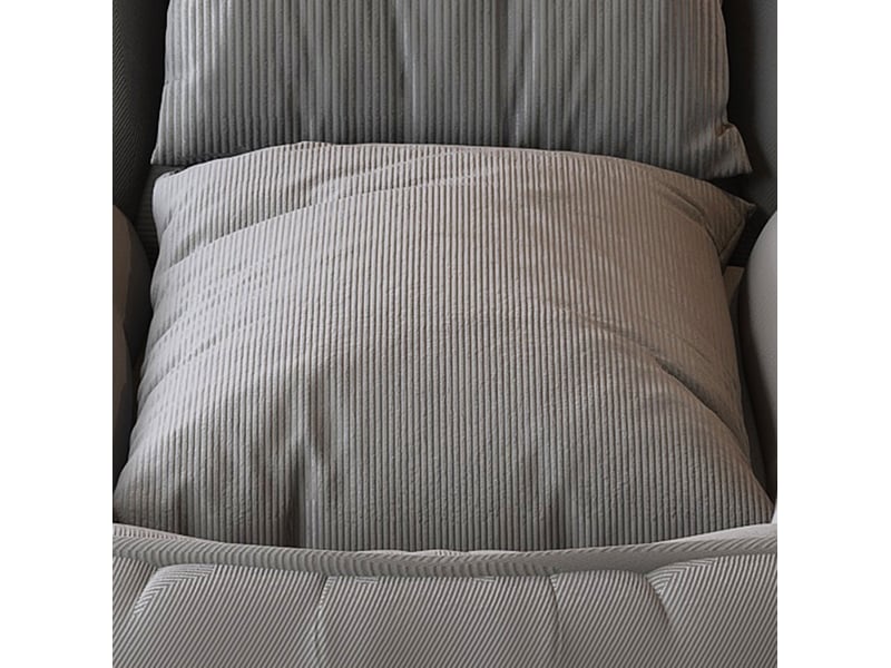  Fauteuil relax convertible 180x90x26 cm pliable réglable 5 positions metal gris sans matelas  - Conforama D