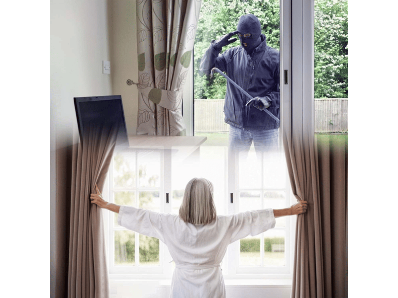  Poignée porte coulissante noire, aluminium, pour meuble, cuisine, balcon et porte coulissante  - Conforama E