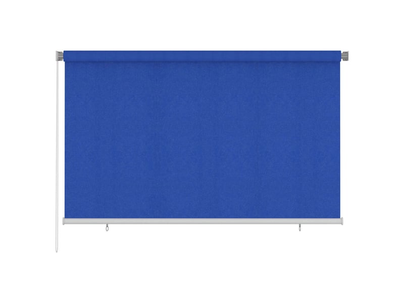  Store enrouleur, store roulant d'extérieur 245 (l) x 140 (h) cm bleu hdpe cf47391  - Conforama B