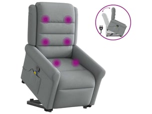 Fauteuil fixe <strong></strong> Tissu argenté