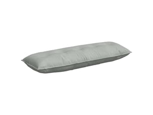 Coussin de dos, coussin de dossier gris clair 140 x 50 cm tissu en velours côtelé cf54655