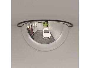 Miroir  à fixer coloris blanc <strong></strong>  <strong></strong> - 40 cm x 40 cm