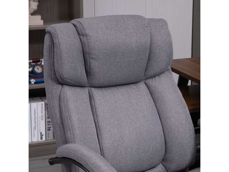  Chaise de bureau ergonomique pivotante, style gaming, rembourrage épais, inclinable, charge 220 kg  - Conforama E