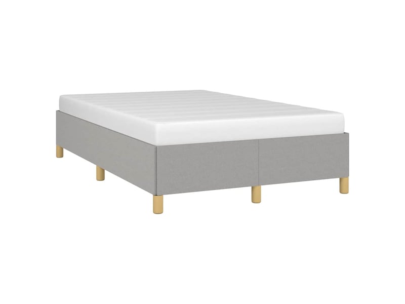  Lit double- lit adulte -  cadre de lit sans matelas gris clair 120x190 cm tissu  - Conforama C