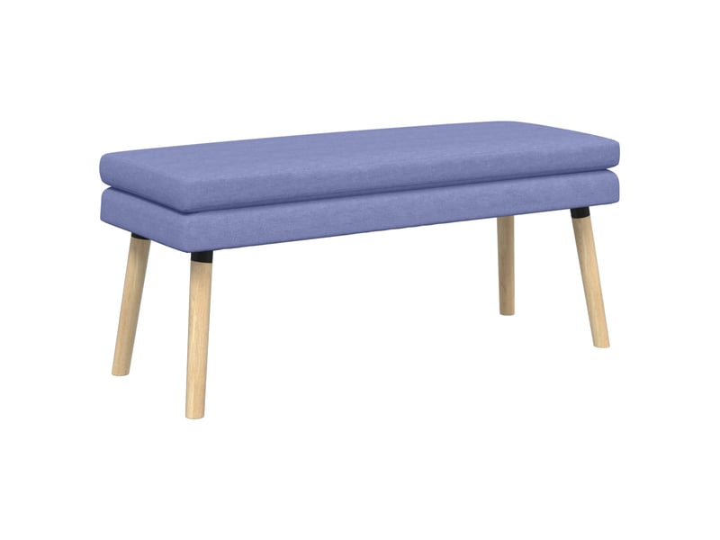  Banc d'entrée, banc à double couche bleu denim 110x40x47 cm tissu  - Conforama A
