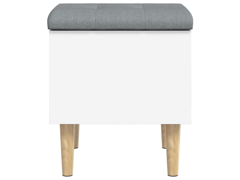  Banc chambre, banc de rangement blanc 42x42x46 cm bois d'ingénierie  - Conforama E