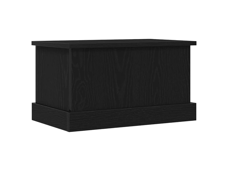  Boîte de rangement, coffre de rangement chêne noir 50x30x28 cm bois d'ingénierie  - Conforama E