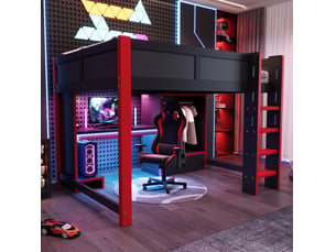 Lit mezzanine 140x200 cm <strong>MODENUIT </strong>  <strong></strong> coloris bicolore