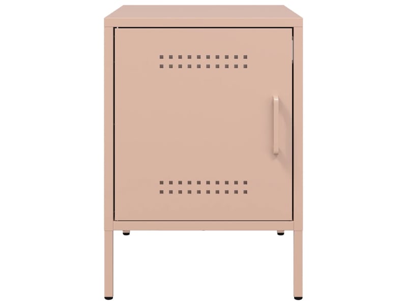  Table de chevet - cabinet de chevet - table de nuit rose 36x39x50,5 cm acier  - Conforama E