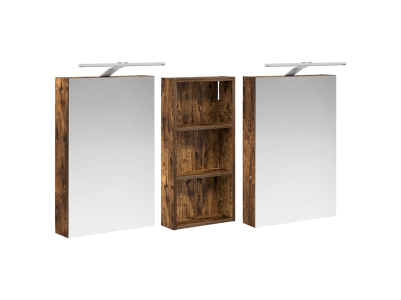 Ensemble de meubles de salle de bain 3 pcs 110x10.5x60.5 cm shl3251 - Conforama E