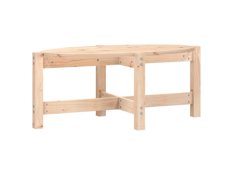  Table basse | table d'appoint salon 87x48x35 cm bois massif de pin  - Conforama A